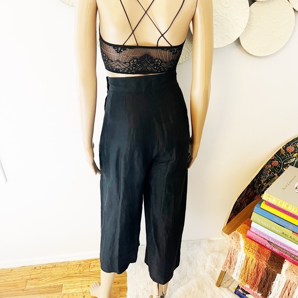 Vintage Salvatore Ferragamo Linen Pants Size 12 - Picture 3 of 5